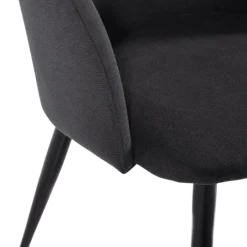 Chaise Zara tissu anthracite