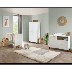 Chambre bébé compléte Evy blanc