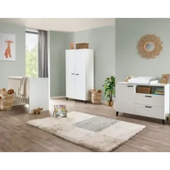 Chambre bébé compléte Evy blanc