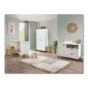 Chambre bébé Evy blanc (armoire + lit + commode)