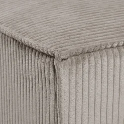 Charlotte beige cotelé - Convertible et reversible avec coffre