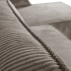 Charlotte beige cotelé - Convertible et reversible avec coffre