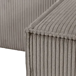 Charlotte beige cotelé - Convertible et reversible avec coffre