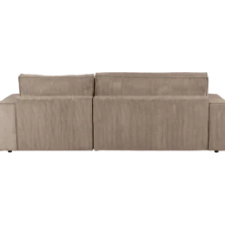 Charlotte beige cotelé - Convertible et reversible avec coffre