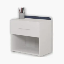 Chevet 1 tiroir Blanc mat Reverso 289203