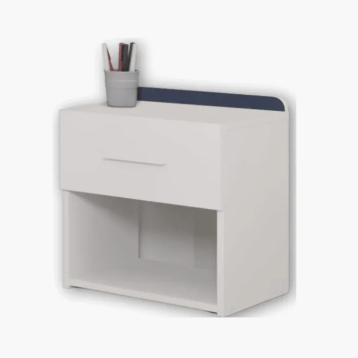 Chevet 1 tiroir Blanc mat Reverso 289203