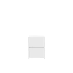 Chevet 2 tiroirs Mosaik blanc ( sur commande )