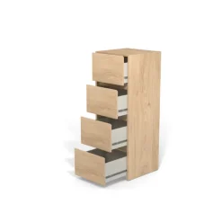 Chiffonier 4 tiroirs Mosaik Hickory ( sur commande )