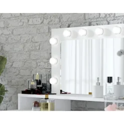 Coiffeuse à 3 tiroirs avec miroir Diva