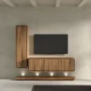 Combinaison living hkb1 + hlb3 avec socle éclairage - Lago
