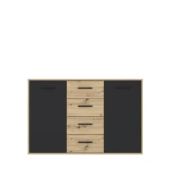 Commode Antuza 4P2T artisan/noir