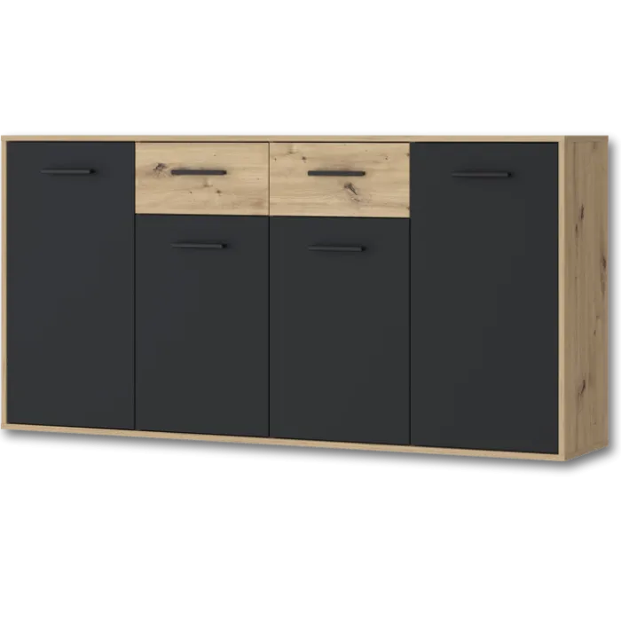 Commode Antuza 4P2T artisan/noir