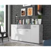 Commode Antuza 4P2T beton/blanc