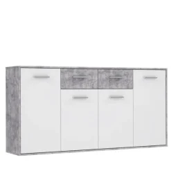 Commode Antuza 4P2T beton/blanc