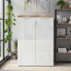 Commode 2 portes Basso - Easy - bianco et cadiz