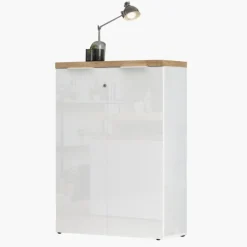 Commode 2 portes Basso - Easy - bianco et cadiz