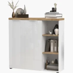 Commode 2 portes Easy - bianco et cadiz