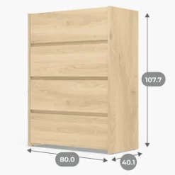 Commode 4 tiroirs Hickory Mosaik