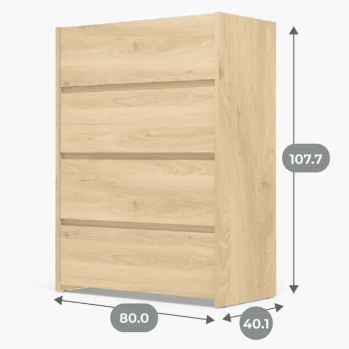 Commode 4 tiroirs Hickory Mosaik