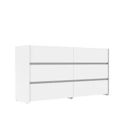 Commode 6 tiroirs Mosaik blanc ( sur commande )