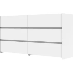 Commode 6 tiroirs Mosaik blanc ( sur commande )