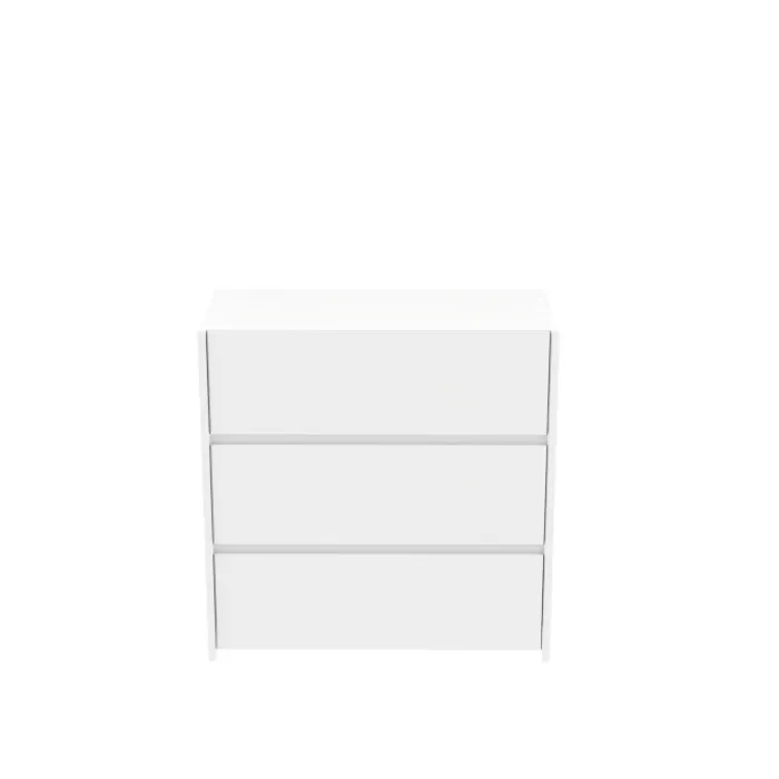 Commode 3 tiroirs Mosaik Blanc ( sur commande )