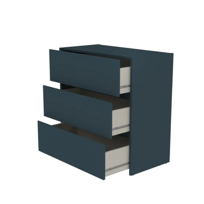 Commode 3 tiroirs Mosaik Bleu nuit ( sur commande )