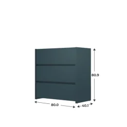 Commode 3 tiroirs Mosaik Bleu nuit ( sur commande )