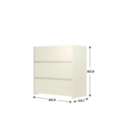Commode 3 tiroirs Mosaik sable ( sur commande )