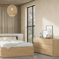 Commode 6 tiroirs Mozaik Hickory