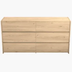 Commode 6 tiroirs Mozaik Hickory