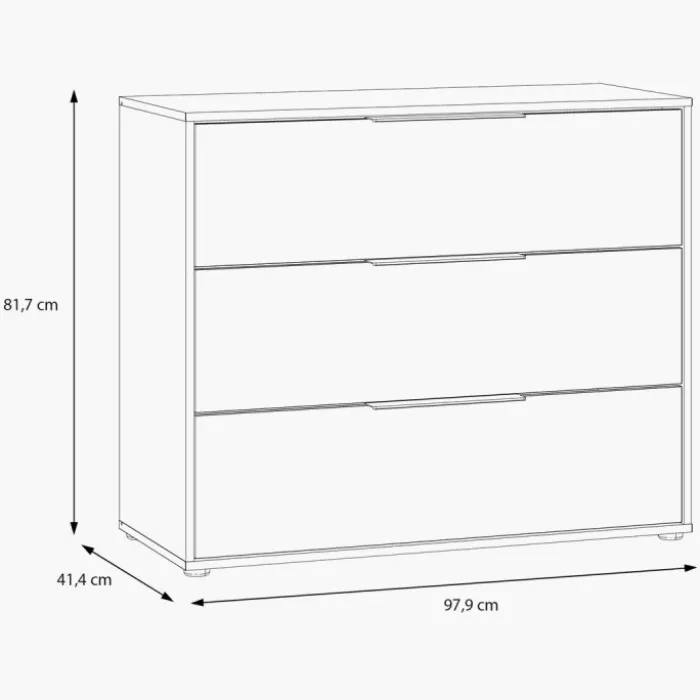 Commode 3 tiroirs Orkney