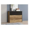 Commode 3T Jabim bois/noir