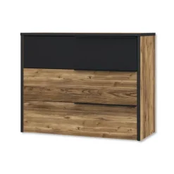 Commode 3T Jabim bois/noir