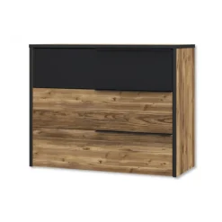 Commode 3T Jabim bois/noir
