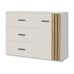 Commode Waikato sable/chêne mauvella