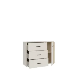 Commode Waikato sable/chêne mauvella