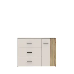 Commode Waikato sable/chêne mauvella