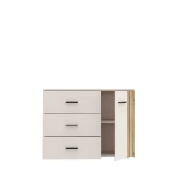 Commode Waikato sable/chêne mauvella