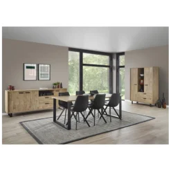 Como - Salle à manger dressoir + table + meuble de rangement