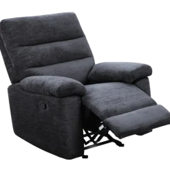 Coral - Fauteuil relax manuel gris foncé