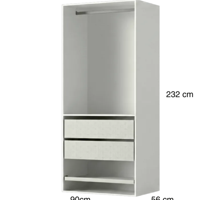 Dressing Casa 90 cm blanc