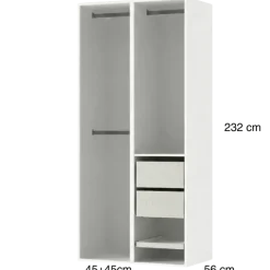 Dressing Casa 90 cm blanc