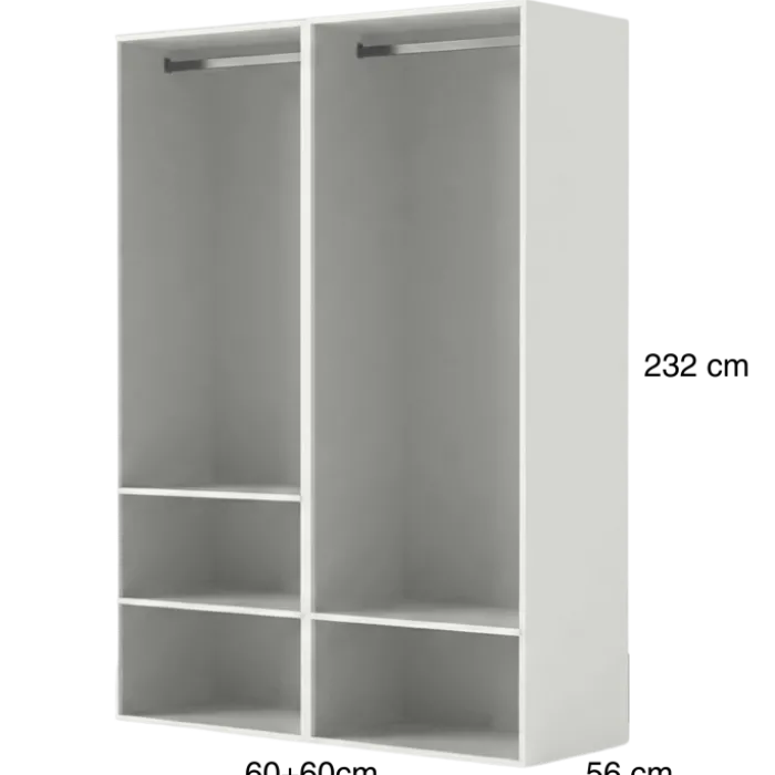 Dressing Casa 120 cm blanc
