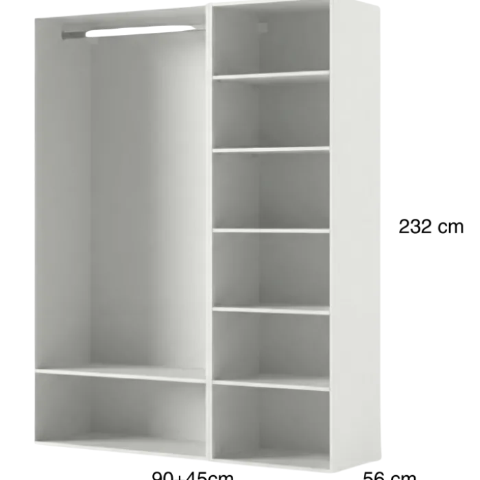 Dressing Casa 135 cm blanc