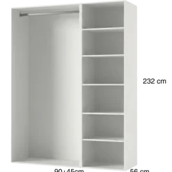 Dressing Casa 135 cm blanc