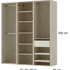 Dressing Casa 135 cm chene hickory