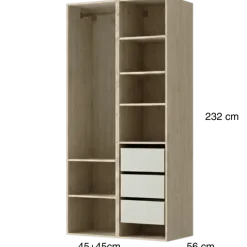 Dressing Casa 90 cm Chêne hickory