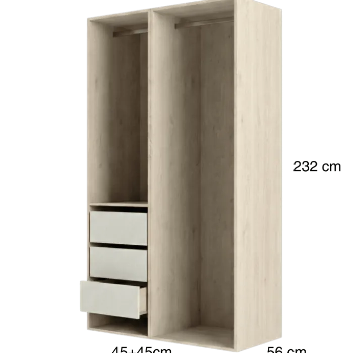 Dressing Casa 90 cm Chêne hickory