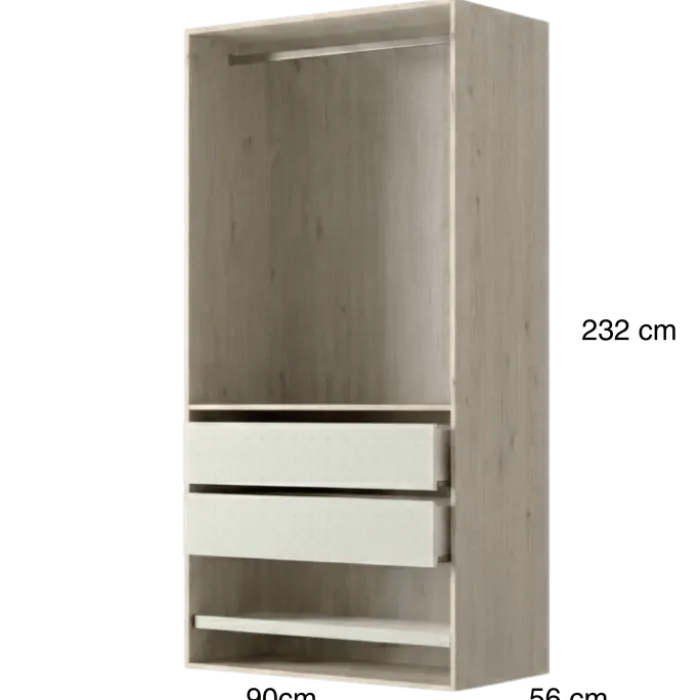 Dressing Casa 90 cm chêne hickory